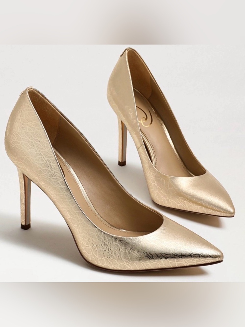 Sam Edelman Gold Metallic Hazel Pump
